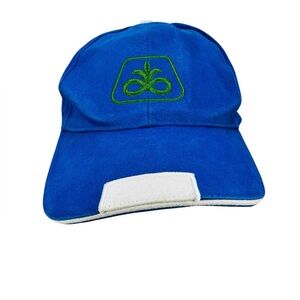 Pioneer Seeds Hat Strapback Cap Mens Blue White Farming Outdoor Workwear READ